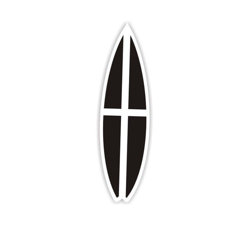 Cornish surfboard sticker 40mm - sticker,