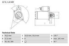 Bmw E30 E12 Starter Motor Fits