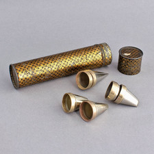 Antique TOLEWARE Cylindrical