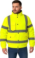 Hi Vis Viz Bomber Jacket High