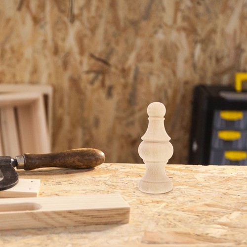 Khaki durable wood finials - durable,