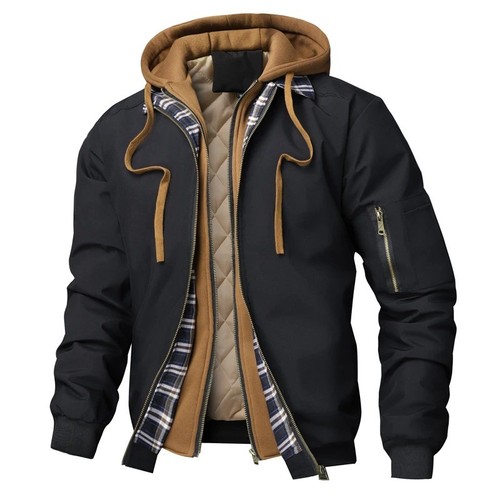 Men winter hooded jacket - men's,