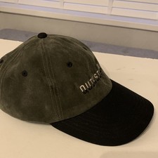 Quicksilver Green Black Basball Cap With Logo Rare Design