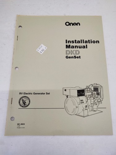 Onan eectric generator set - onan,