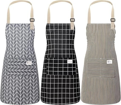 Pack aprons with - 3,