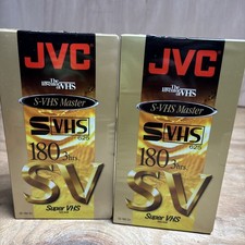 2x JVC S-VHS Master Tape SV180