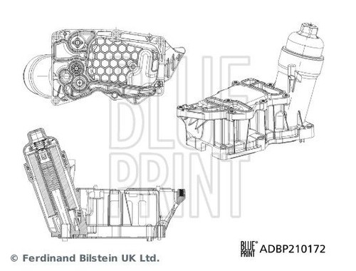 Oil filter housing - oil,