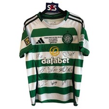 CELTIC squad signed shirt