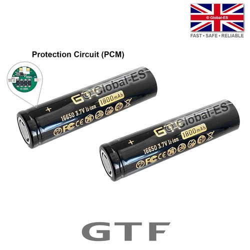 2pcs gtf 16650 protected - 2pcs,