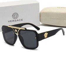 Women's Versace Classic Square Sunglasses Stylish Big rimmed sunglasses with Box