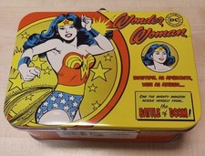  Vintage Wonder Woman Metal Lunchbox Collectible Half Moon Bay 19cm DC Comics 