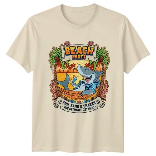 Beach party shirt funny - t-shirt,