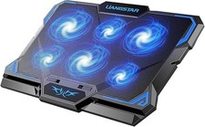 LIANGSTAR Laptop Cooling Pad, Laptop Cooler with 6 Quiet Led Fans for 15.6-17