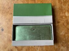 new LLOYD BAKER GREEN LEATHER PURSE CARD HOLDER WALLET W/ BOX