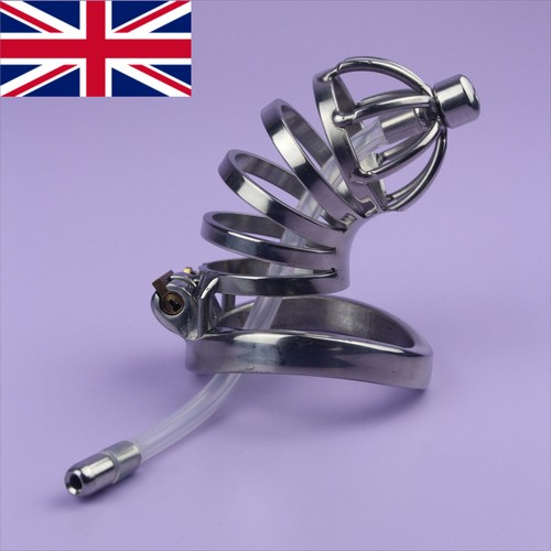 Stainless steel male chastity - stainless,