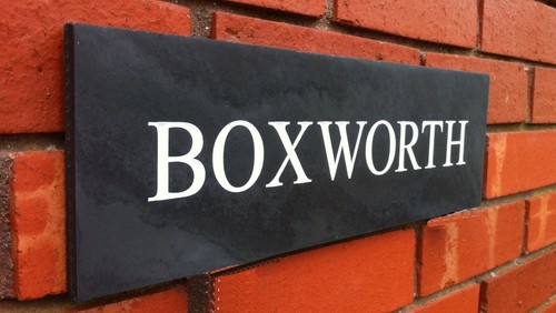Large engraved carved - engraved, slate