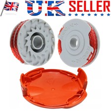 2 X Strimmer Trimmer Spool & Line +1 x Cover For Flymo Power Trim 500 / 500 XT