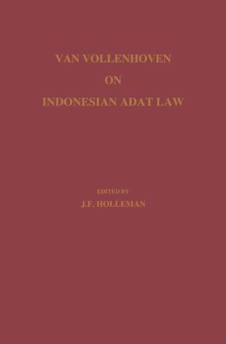 Van vollenhoven indonesian - vollenhoven,