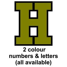 120mm  letter stickers leg