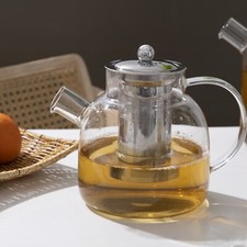 Glass Teapot with Stainless