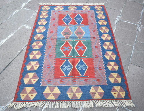 Vintage turkish rug x - rug,