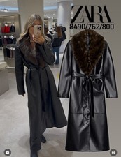 BNWT ZARA BLACK FAUX LEATHER