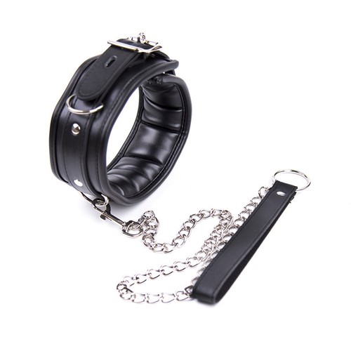 Leather neck collar chocker - leather,