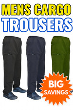 Mens Micro Fleece Lined Cargo
