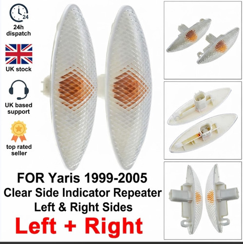 2pcs clear side - side, indicator