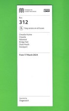TfGM Bus Timetable - 312