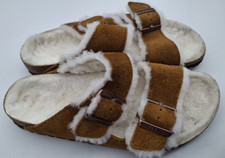 Birkenstock Arizona Fur, Mink Suede and Shearling, UK 5.5, EUR 39 Narrow