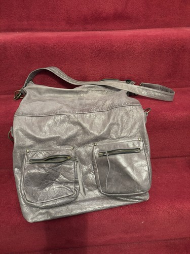 Unbranded grey leather large
