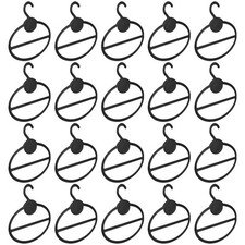 20x Scarf Shawl Tie Holder Organizer Oval Plastic Hangers Storage Hangers2308