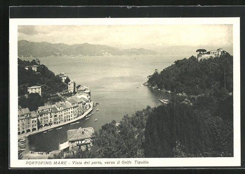 Postcard portofino mare - postcard, mare,