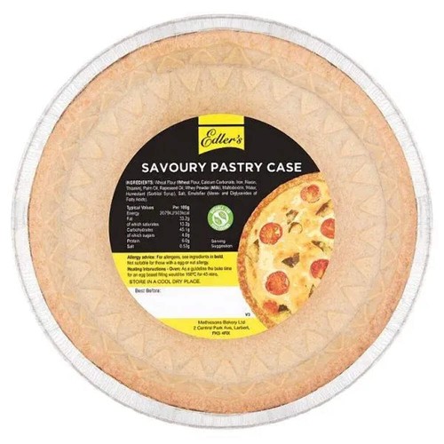 Edler savoury pastry case - edler's,