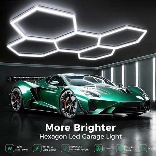 10x hexagon led - led, car