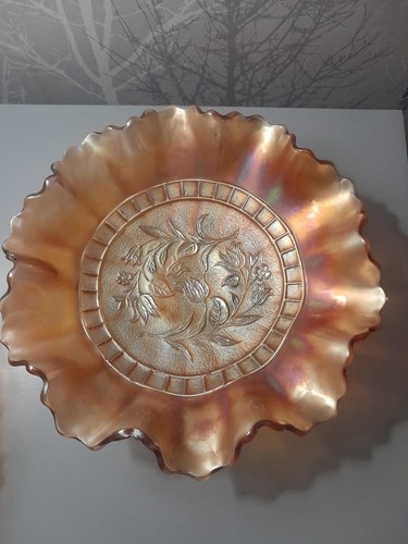 Carnival glass bowl dish - carnival,