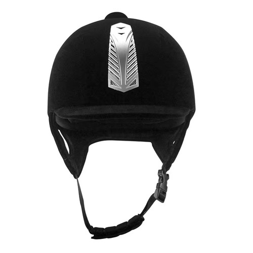 Equestrian helmet velvet horse - equestrian,