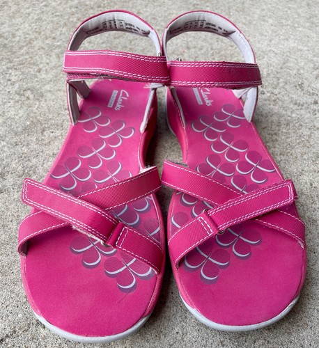 Clarks red sandals women - clarks, women’s