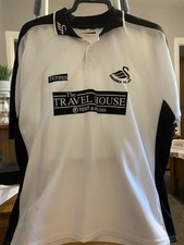 Swansea City Home Football Shirt 2002 TRAVEL HOUSE Size 46/48 by Bergoni