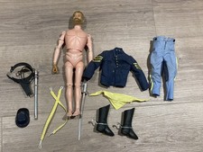 VINTAGE ACTION MAN ORIGINAL RARE 7th US CAVALRY SOLDIER -ORIGINAL BEARDED FIGURE