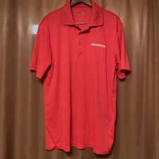 Honda polo shirt, L JDM CRX Civic CRV HRV Racing Red Tuner