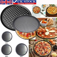 Pizza Tray Non-Stick 9-12'' Round Pizza Pan with Holes Baking Oven Tray
