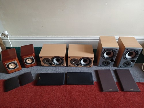 Three pairs hifi speakers - three,