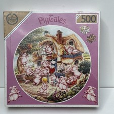 PIGTALES 🐷FALCON DELUXE 500 Pcs CIRCULAR JIGSAW NEW IN BOX Isn’t Life Wonderful
