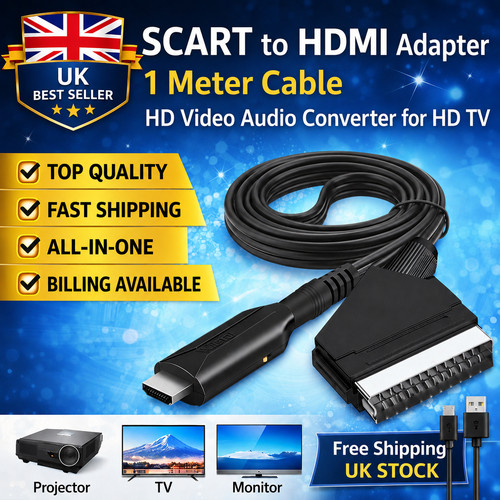 Scart hdmi converter - converter, cable