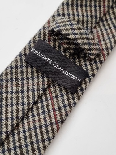 Pure wool slim country tie - ,