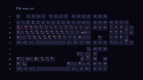Gmk keycaps hallyu base - base, and