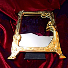 Brass Art Nouveau Style Vanity