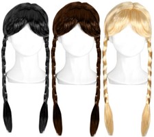 Double plait wig with fringe - wig,